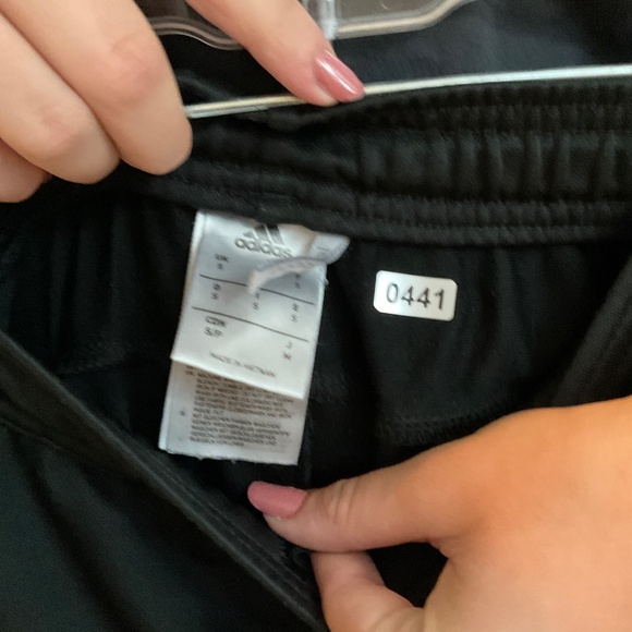 #0441 Black Adidas Sweatpants Size S - Picture 3 of 3